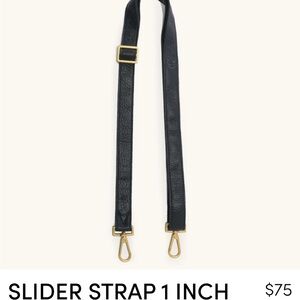 Black Leather Strap with Gold Hardware